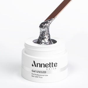 Paint Gel Platinum Silver 01 Wipe - 5ml Annette Nails GPP-01 - Img 4