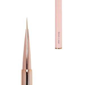 Pensulă dublă manichiură gel Annette Nails, Oval 8 - Liner 9mm - Img 4