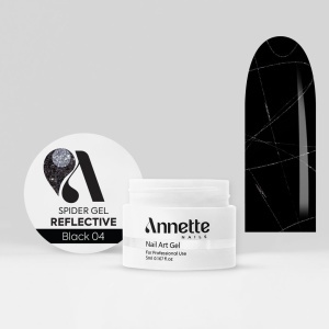 Spider Gel Reflective Black 04 - 5 ml Annette Nails - Img 1