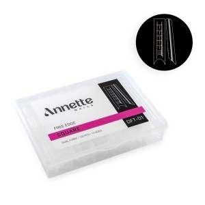 Tipsuri Reutilizabile Annette Nails - Square Free Edge, DFT-01, 120 buc - Img 1