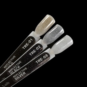 Top Coat Reflective Silver TRE-03 No Wipe 8ml Annette Nails - Img 3