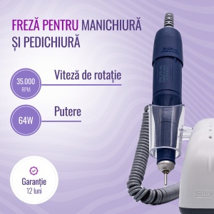 Freza electrica unghii Strong 210 105L Originala - SAESHIN - Img 4