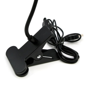 Lampa UV LED cu cleste si brat flexibil USB negru