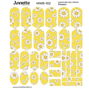Nail Wraps Manichiura Flowers 102 Annette Nails MWR-102 - Img 2