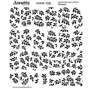 Nail Wraps Manichiura Flowers 108 Annette Nails MWR-108 - Img 2
