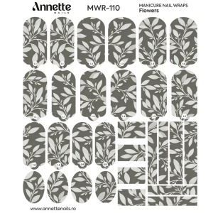 Nail Wraps Manichiura Flowers 110 Annette Nails MWR-110 - Img 2