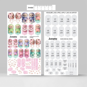 Nail Wraps Manichiura Labubu 46 Annette Nails MWR-046 LIMITED EDITION - Img 4