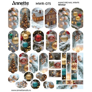 Nail Wraps Manichiura Winter 75 Annette Nails MWR-075 - Img 2