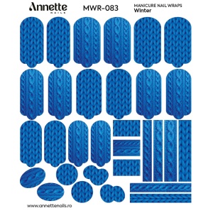 Nail Wraps Manichiura Winter 83 Annette Nails MWR-083 - Img 2