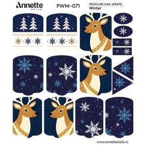 Nail Wraps Pedichiura MAX Winter 71 Annette Nails PWM-071 - Img 1