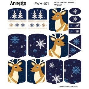 Nail Wraps Pedichiura MAX Winter 71 Annette Nails PWM-071 - Img 2