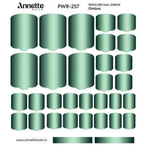 Nail Wraps Pedichiura Ombre 257 Annette Nails PWR-257 - Img 2