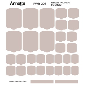 Nail Wraps Pedichiura Pure Color 203 Annette Nails PWR-203 - Img 2