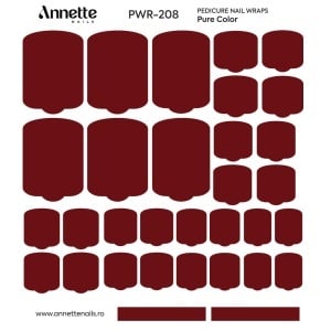 Nail Wraps Pedichiura Pure Color 208 Annette Nails PWR-208 - Img 1