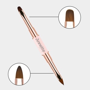 Pensulă dublă manichiură gel Annette Nails, Oval 6 - Limbă de pisică 6 - Img 1