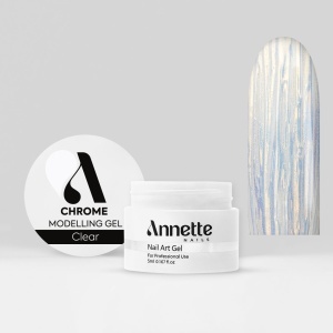 Chrome Modelling Gel Clear No Wipe - 5ml Annette Nails GC-01 - Img 1