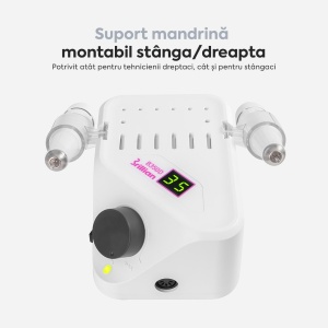 Freza Unghii Profesionala Brillian B350D Saeshin + Mandrina H350 White 35.000 RPM - Img 5