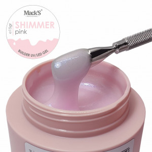 Gel de Construcție Builder MACKS Shimmer Pink -15g