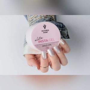 Insta Gel 11 Gold Girl Victoria Vynn 40ml EDITIE LIMITATA - Img 2