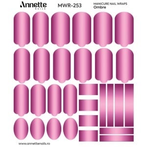 Nail Wraps Manichiura Ombre 253 Annette Nails MWR-253 - Img 1