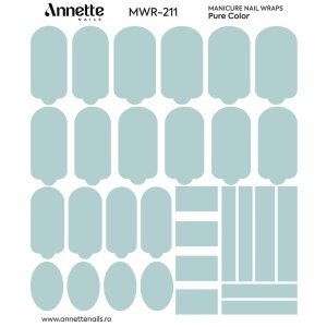 Nail Wraps Manichiura Pure Color 211 Annette Nails MWR-211 - Img 1