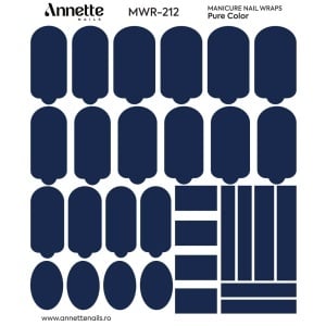 Nail Wraps Manichiura Pure Color 212 Annette Nails MWR-212 - Img 1