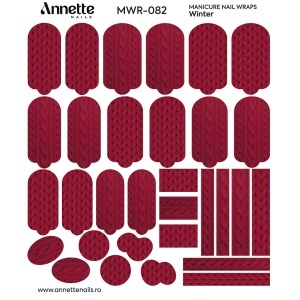Nail Wraps Manichiura Winter 82 Annette Nails MWR-082 - Img 1