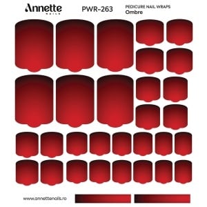 Nail Wraps Pedichiura Ombre 263 Annette Nails PWR-263 - Img 1