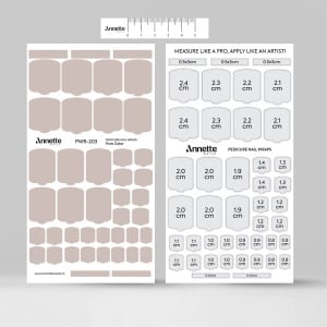 Nail Wraps Pedichiura Pure Color 203 Annette Nails PWR-203 - Img 3