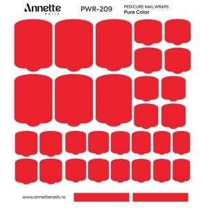 Nail Wraps Pedichiura Pure Color 209 Annette Nails PWR-209 - Img 1