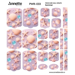 Nail Wraps Pedichiura Summer 33 Annette Nails PWR-033 - Img 2