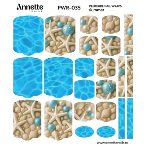 Nail Wraps Pedichiura Summer 35 Annette Nails PWR-035 - Img 1