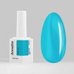 Top Coat Glass 1 Blue - 12ml Annette Nails TGL-01-12 - Img 2