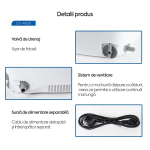 Aparat de Curățare cu Ultrasunete Codyson CD-4830 - Img 6