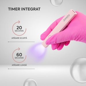 Lampa UV Mini Portabila Annette Nails, 3W - Img 3