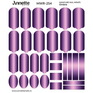 Nail Wraps Manichiura Ombre 254 Annette Nails MWR-254 - Img 2