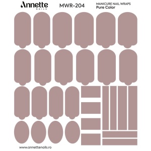 Nail Wraps Manichiura Pure Color 204 Annette Nails MWR-204 - Img 2