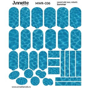 Nail Wraps Manichiura Summer 36 Annette Nails MWR-036 - Img 2