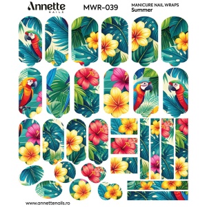 Nail Wraps Manichiura Summer 39 Annette Nails MWR-039 - Img 2