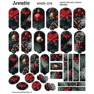 Nail Wraps Manichiura Winter 74 Annette Nails MWR-074 - Img 2