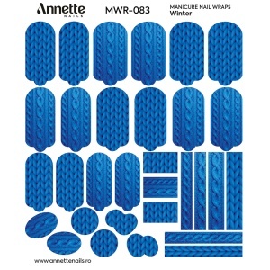 Nail Wraps Manichiura Winter 83 Annette Nails MWR-083 - Img 1