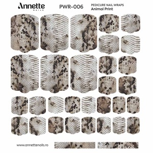 Nail Wraps Pedichiura Animal Print 6 Annette Nails PWR-006 - Img 1