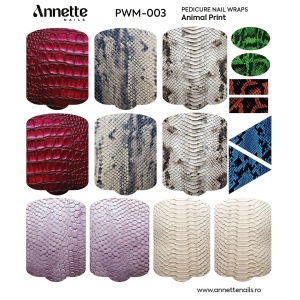 Nail Wraps Pedichiura Max Animal Print 3 Annette Nails PWM-003 - Img 2