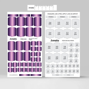 Nail Wraps Pedichiura Ombre 254 Annette Nails PWR-254 - Img 4