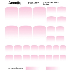 Nail Wraps Pedichiura Ombre 267 Annette Nails PWR-267 - Img 2