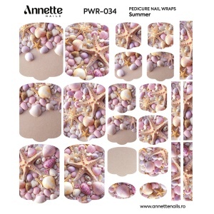 Nail Wraps Pedichiura Summer 34 Annette Nails PWR-034 - Img 1