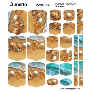 Nail Wraps Pedichiura Summer 38 Annette Nails PWR-038 - Img 1