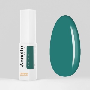 Oja Semipermanenta 3 in 1 One Step Teal - 8ml Annette Nails OS-36 - Img 2