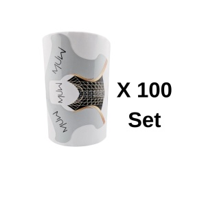 Șabloane de construcție unghii MUW – Pachet BULK 100 seturi x 100 buc (10.000 buc)