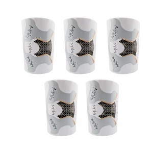 Șabloane de construcție unghii MUW – Set profesional 5 x 100 buc